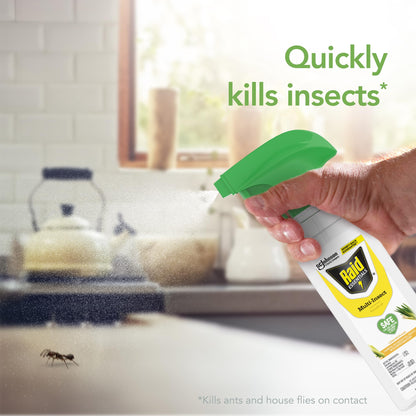 Raid Essentials Multi-Insect Killer Spray Bottle, Child & Pet Safe, for Indoor Use, 12 oz