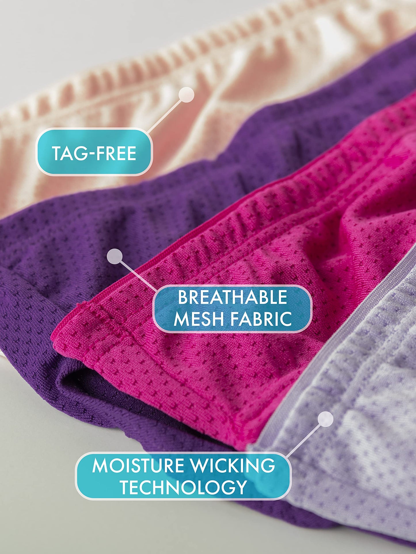 Premium Underwear (Ultra Soft & Breathable), Breathable - Hi Cut - Basic Assorted, 7