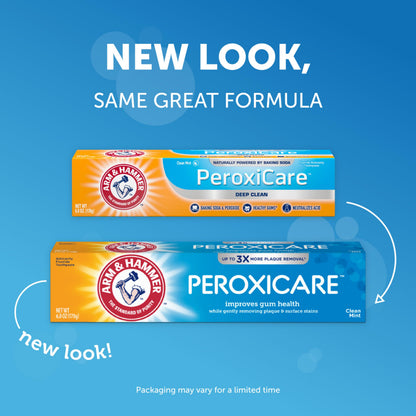 ARM & HAMMER Peroxicare Toothpaste for Gum Health, Baking Soda Toothpaste, Clean Mint, 6.0 oz (Pack of 4