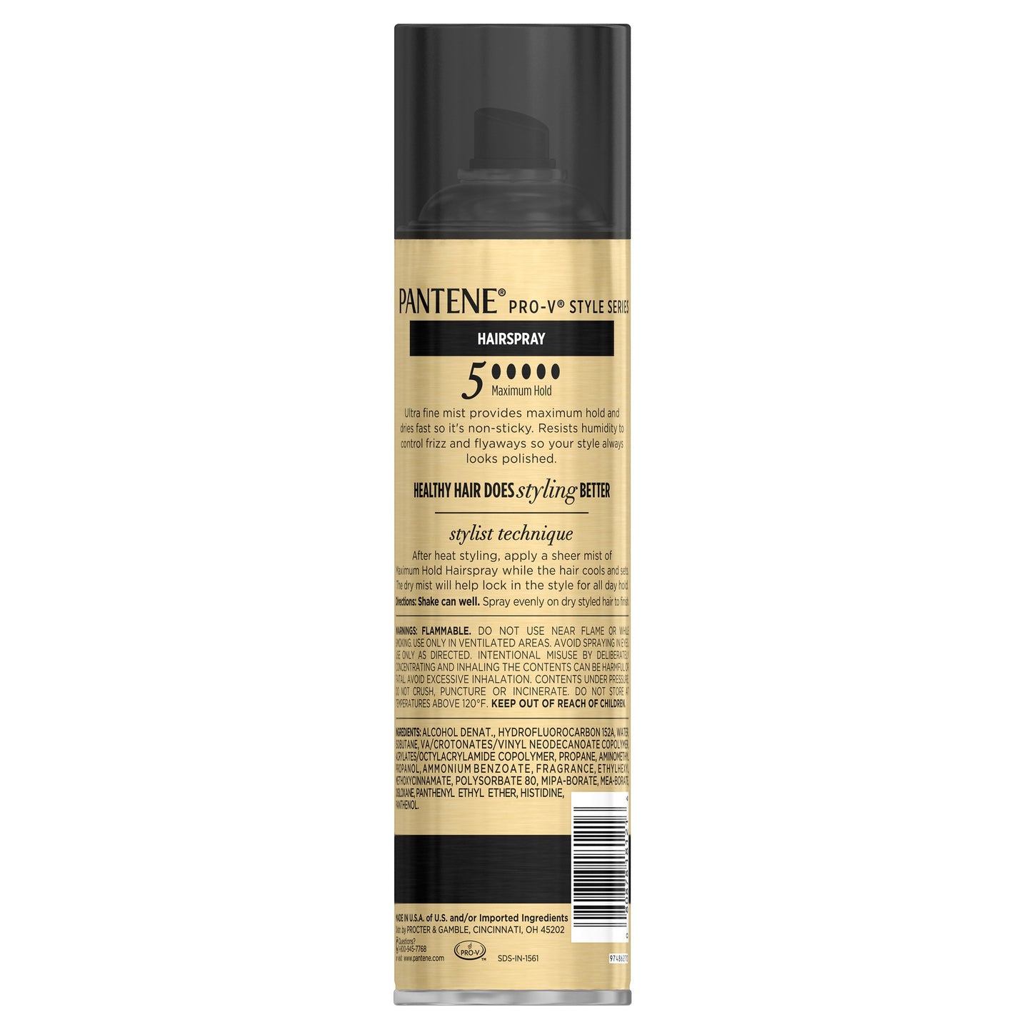Pantene Hairspray Pro-V Max Hold Aerosol 11 Ounce (325ml) (3 Pack)