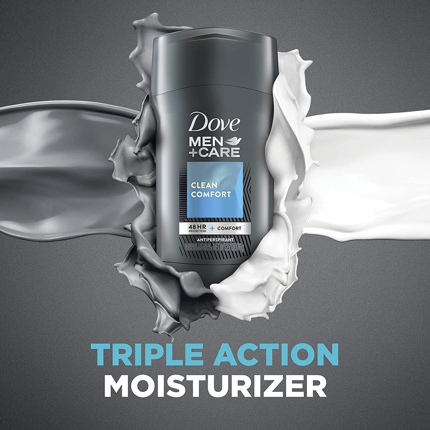 Dove Men+Care Antiperspirant Deodorant Stick Clean Comfort 2.7 oz (Pack of 8)