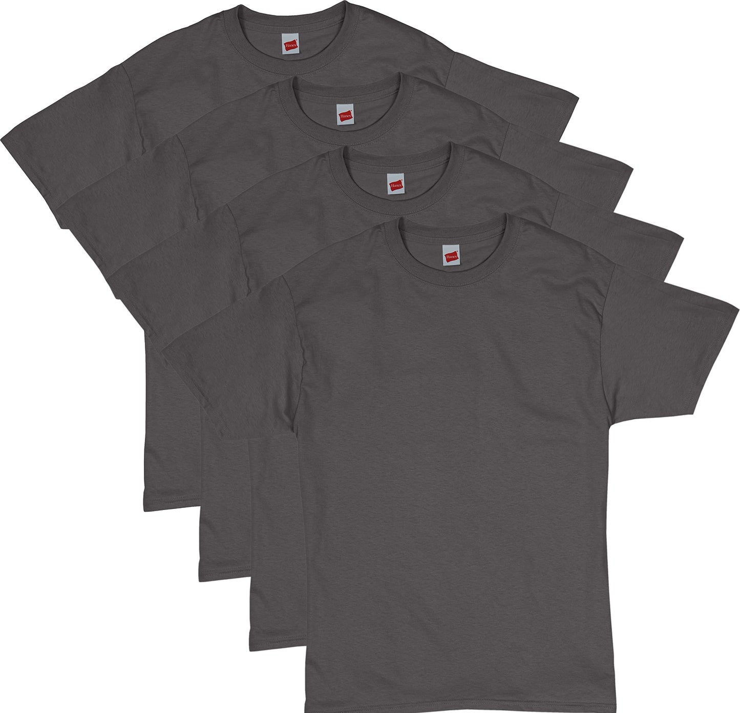 Hanes mens Essentials Short Sleeve T-shirt Value Pack (6-pack) fashion t shirts, White, XX-Large US