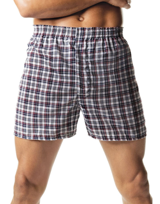 Hanes Men`s Tagless Tartan Boxers with Comfort Flex Waistband, 3XL, Assorted