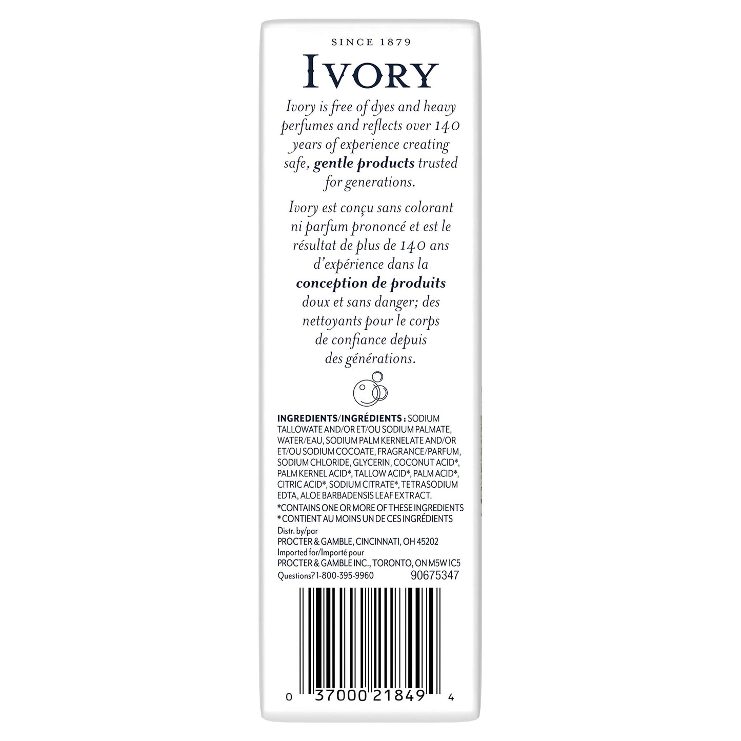 Ivory Bar Soap Aloe Scent, 3.17 Ounce (Pack of 10)