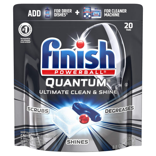 Finish Quantum Ultimate Clean & Shine, Dishwasher Detergent Tablets
