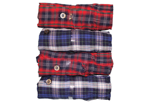 Fruit of the Loom Men's 4Pack Plaid Boxer Shorts Boxers Underwear XL