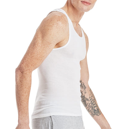 Hanes Mens White A-Shirt 3-Pack, 3X, White