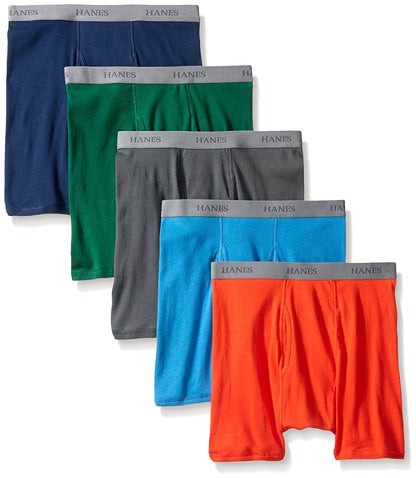 Hanes Men's 5-Pack Ultimate FreshIQ Boxer Brief - Colors May Vary (XXXXX-Large, Assorted Fashion)