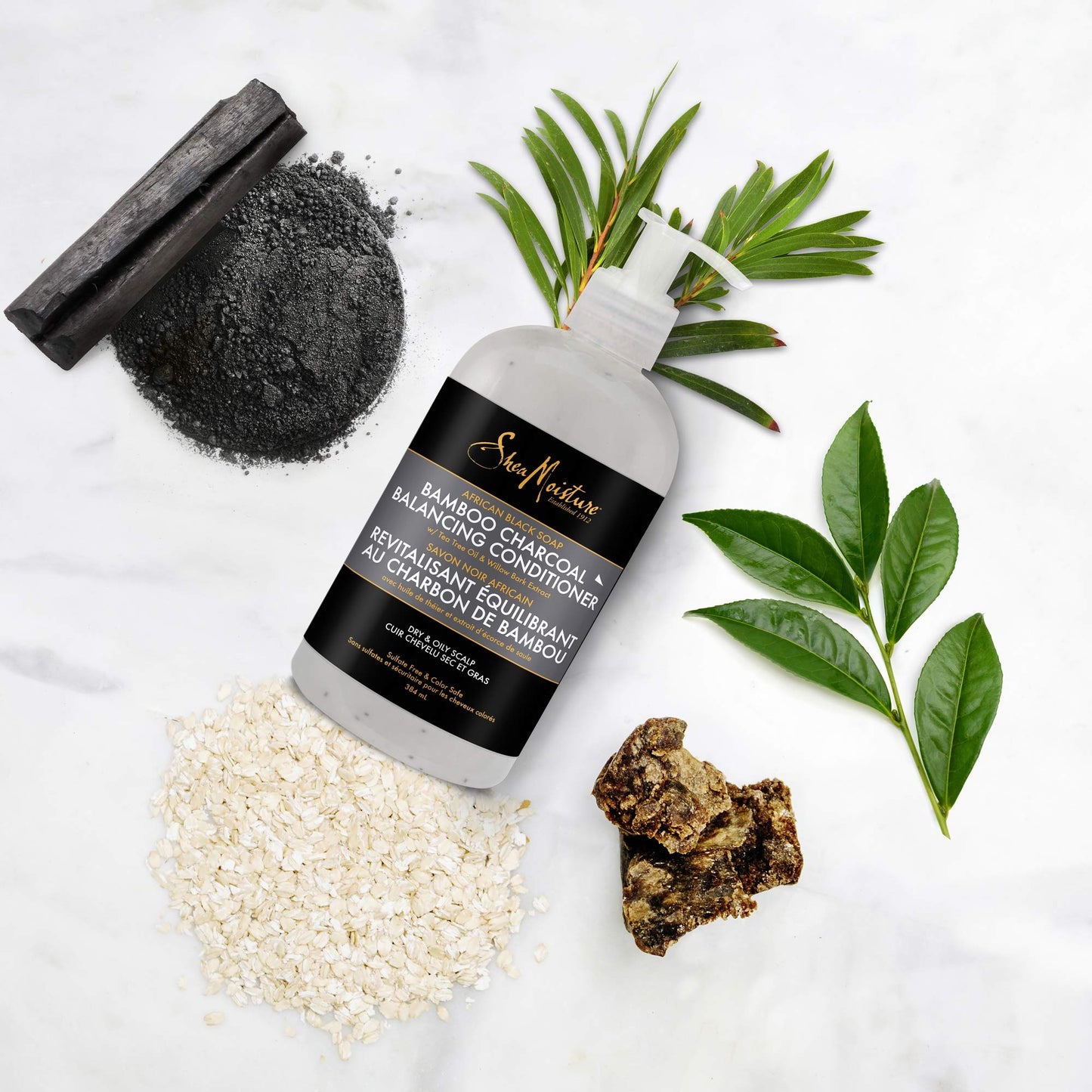 Shea Moisture Moisture African Black Soap Bamboo Charcoal Deep Balancing Conditioner Unisex Conditioner 13 Fl Oz (Pack of 1)