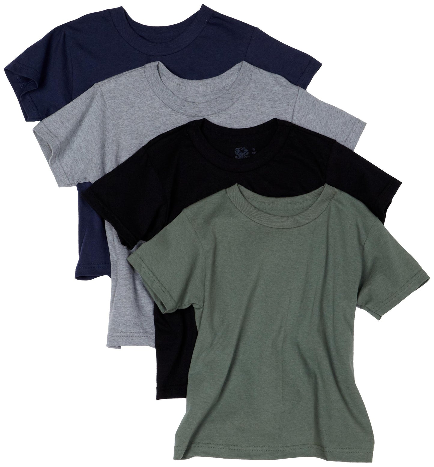 Fruit Of The Loom Big Boys' Cotton Crew Neck Tee, Assorted Colors, Large