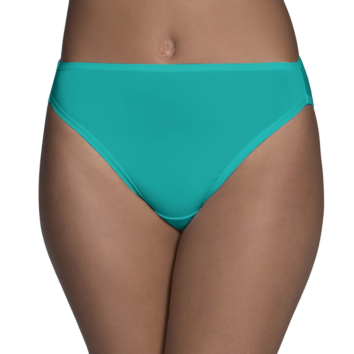 Fruit of the Loom womens Microfiber Panties (Regular & Plus Size) briefs underwear, Hi Cut - 6 Pack Assorted, 5 US