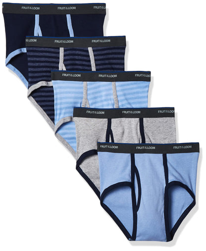 Fruit Of The Loom Boys' Fashion Brief (Pack of 5), Multi, Large