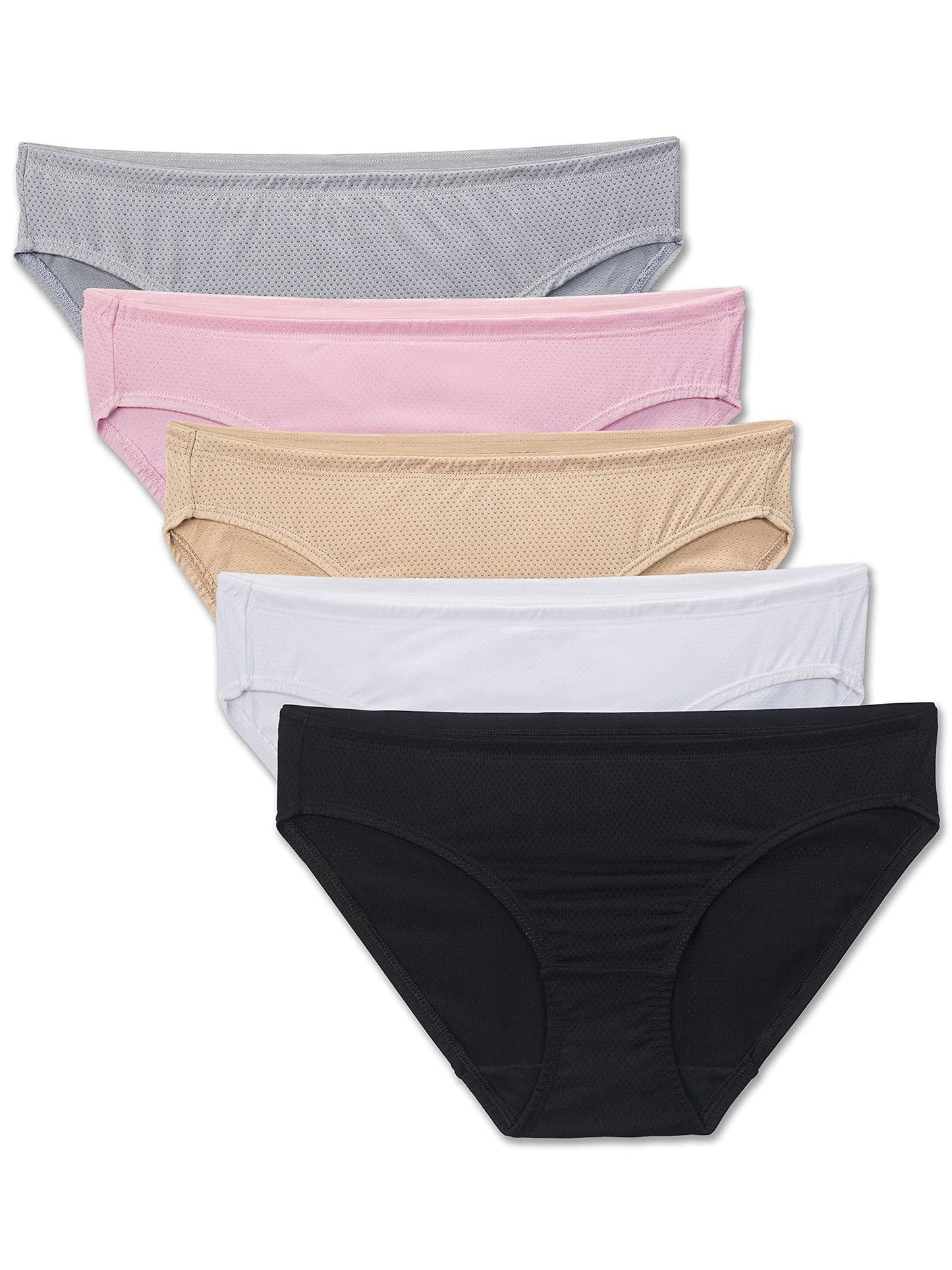 Fruit of the Loom Women's Premium Underwear (Ultra Soft, Breathable-Bikini-Basic Assorted, 6