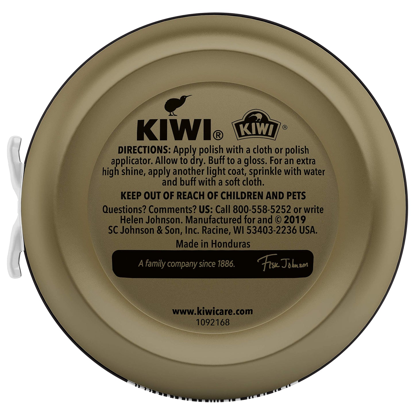 KIWI Shoe Polish, Black, Renews & Protects Black Leather - Shine, Nourishment & Long Lasting Water Protection, Stain & Scuff Coverage, 2.5 OZ Metal Tin (Pack of 3)