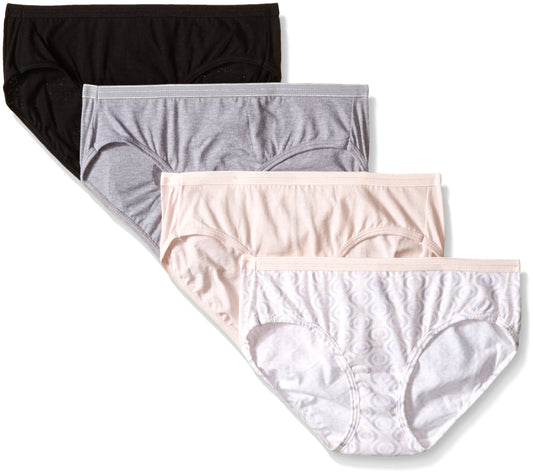 Hanes Women's Sporty Hipster Panty, White, 9