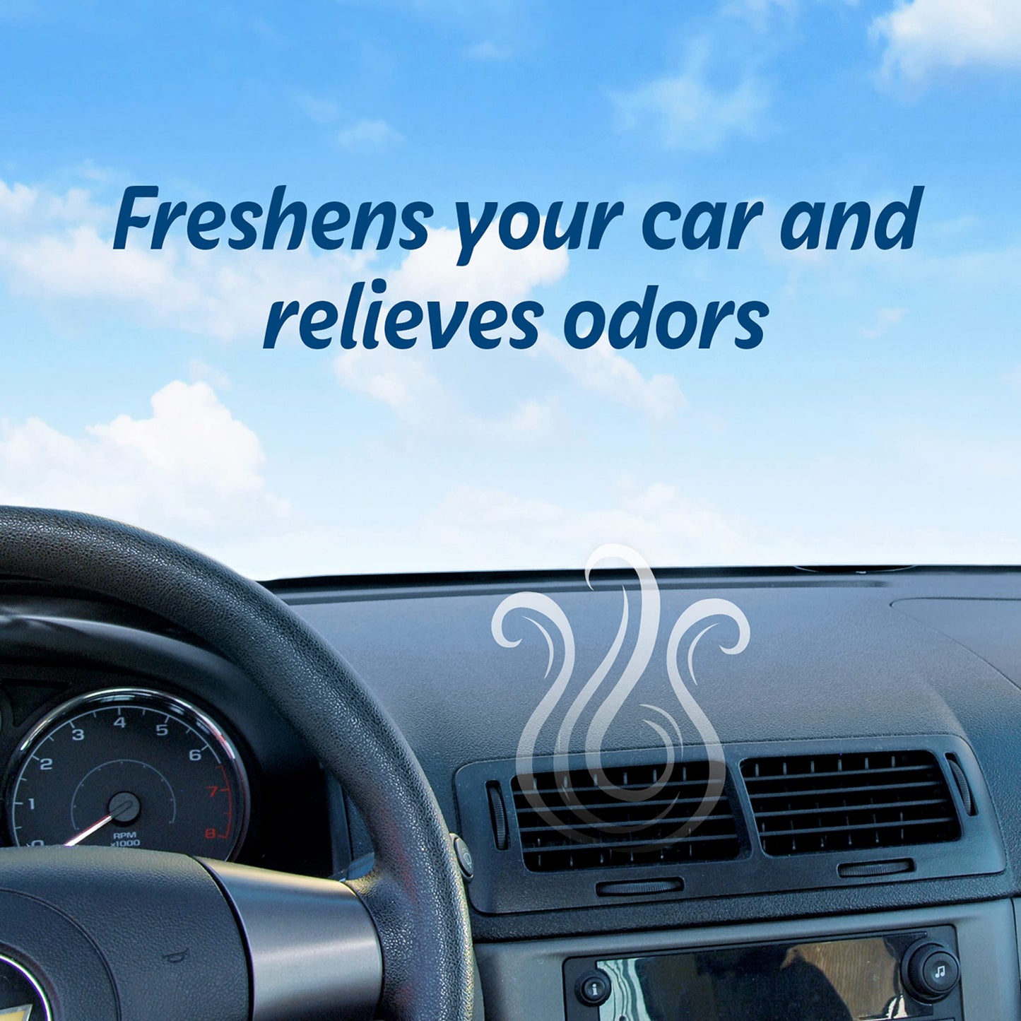 Car Air Freshener, Odor Eliminator, Set of 4 Auto Vent Sticks, Mixed Berries Scent, Refresh Your Car