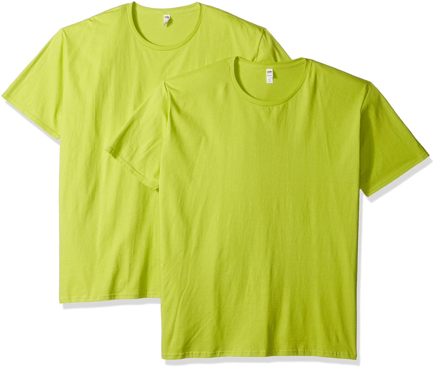Fruit of the Loom Men's Lightweight Cotton Tees (Short & Long Sleeve), Crew-2 Pack-Heather Grey, XX-Large
