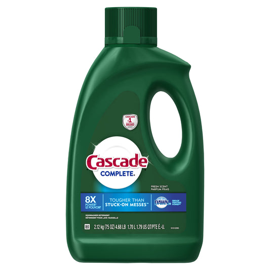 Cascade Complete Gel All-in-1 Dishwasher Detergent - 75 oz - Fresh