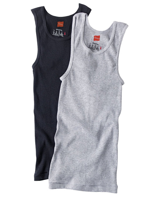 Hanes Big Boys' Dyed Tank, Assorted, Small