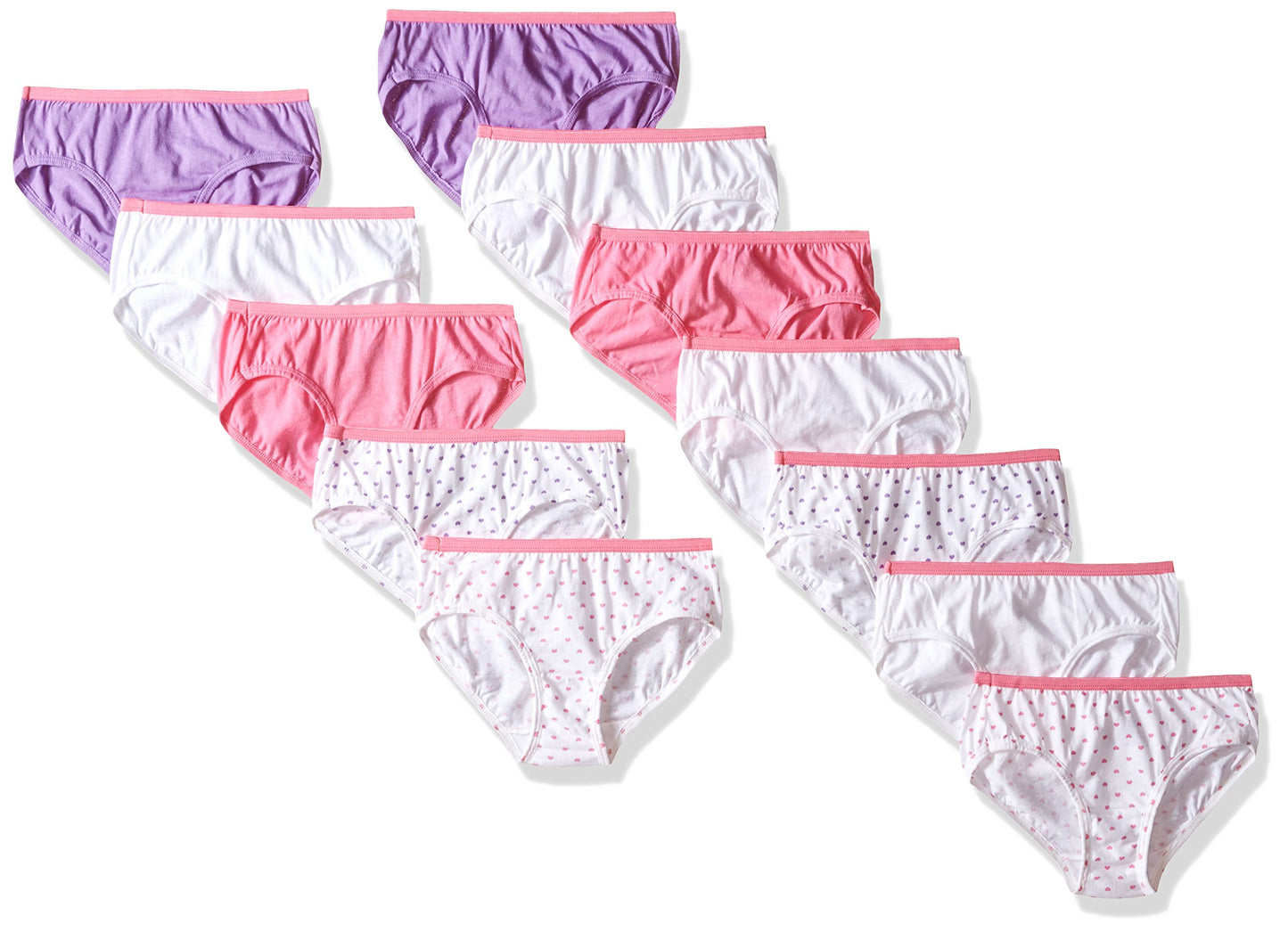 Hanes Girls' 12-Pack Hipster Bundle, Assorted, 6