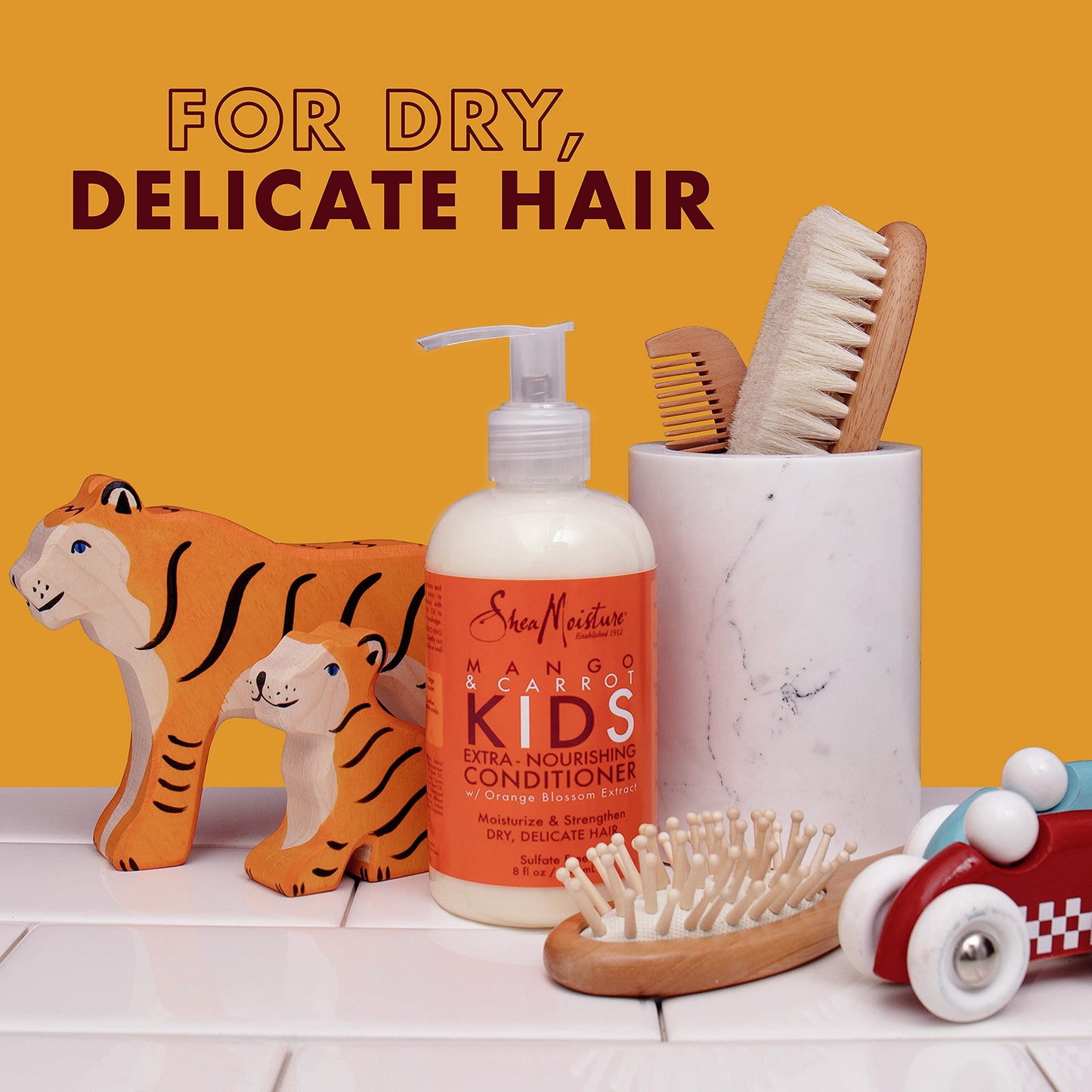 SheaMoisture Kids Conditioner for Kids Hair Mango and Carrot Sulfate Free Conditioner 8 oz