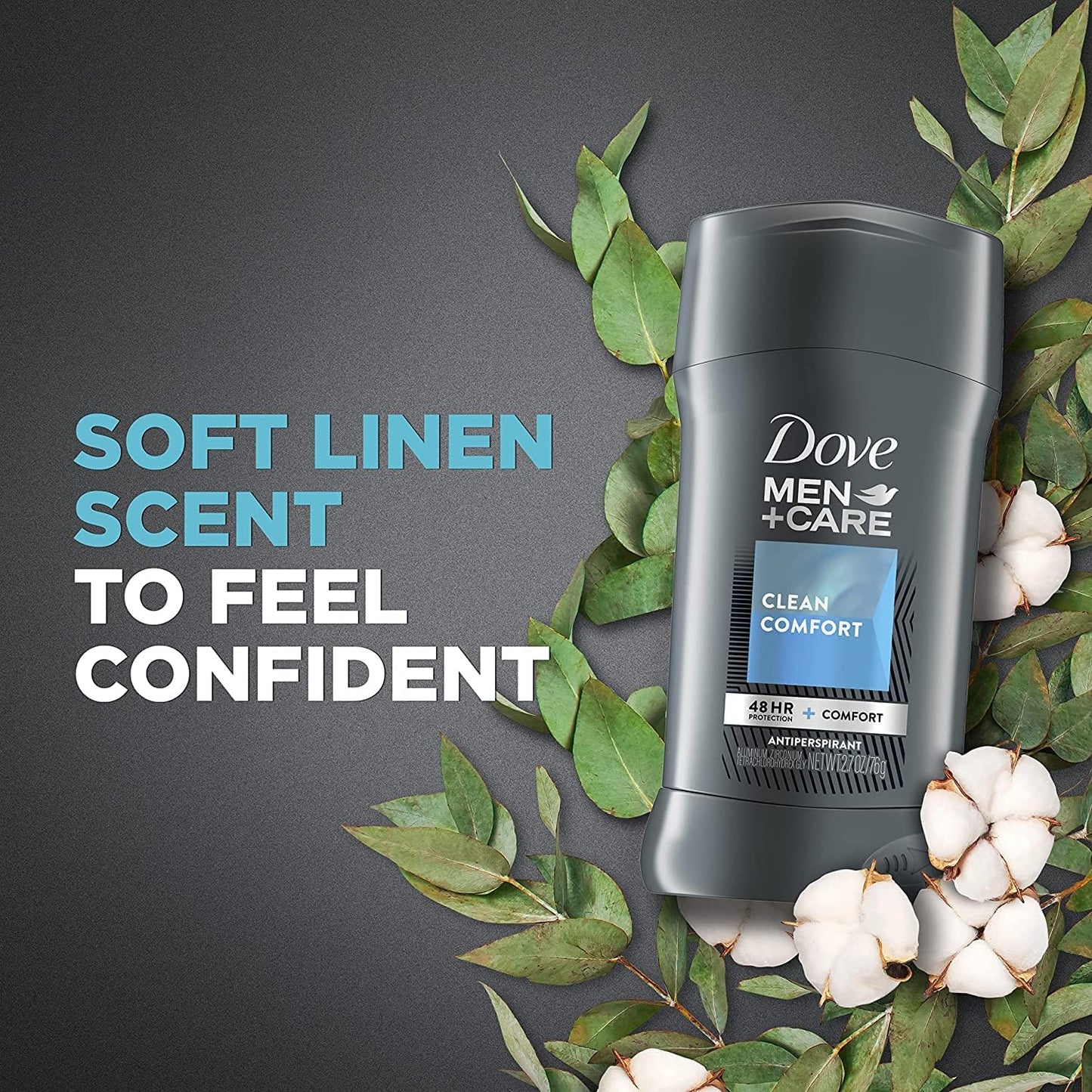 Dove Men+Care Antiperspirant Deodorant Stick Clean Comfort 2.7 oz (Pack of 8)