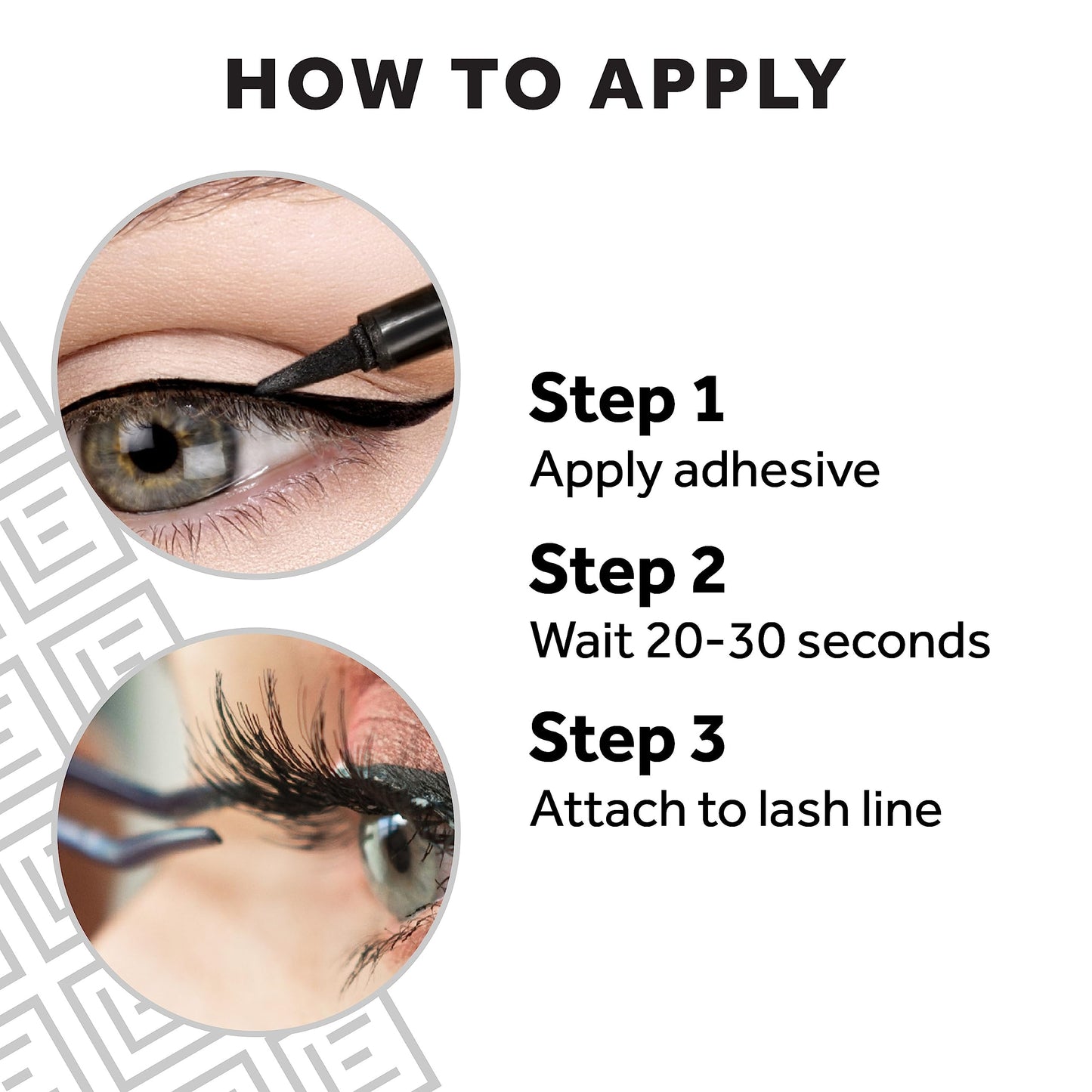 Eylure Line & Lash 2-in-1 Adhesive Eyeliner, Black