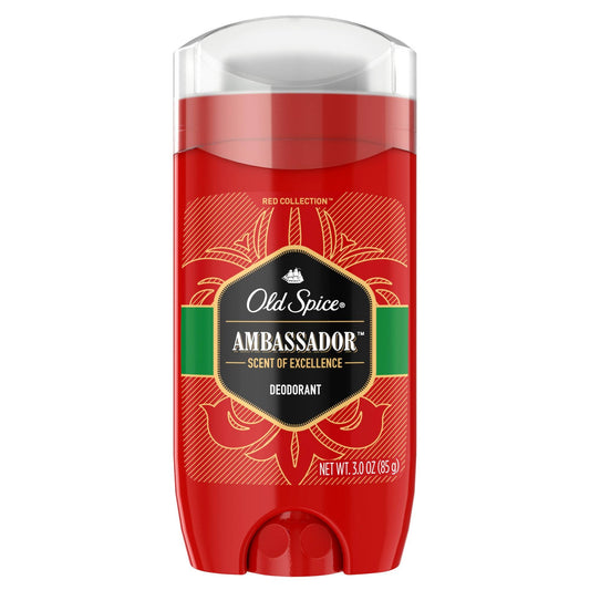 Old Spice Red Collection Scent Of Excellence Deodorant, Ambassador, 3 Ounce