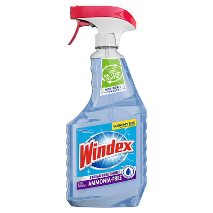 Windex Glass Cleaner, Original Blue, Spray Bottle, 32 fl oz