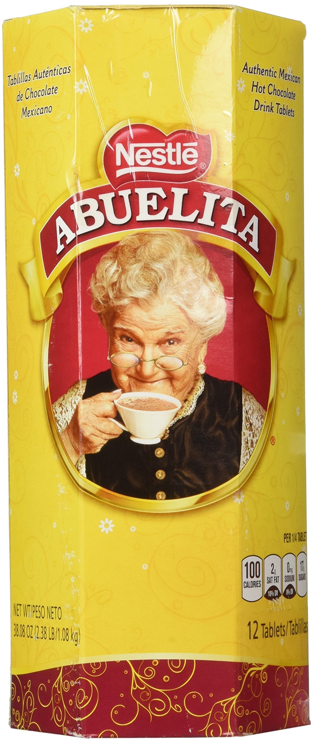 Nestle Nestle Abuelita Authentic Mexican Hot Chocolate Drink 12 Tablets Net Wt 38 Ounce, 38 Ounce
