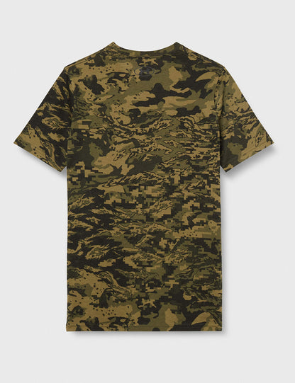 Under Armour Men's ABC CAMO Short-Sleeve T-Shirt, Black (001)/White, X-Large Tall