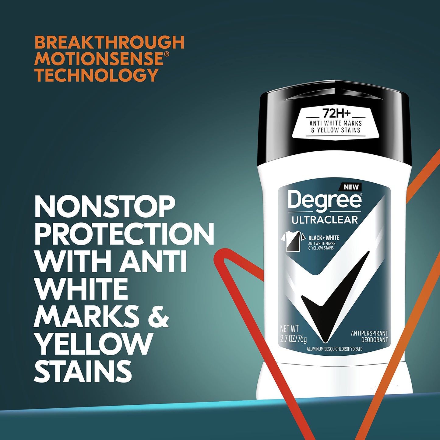 Degree Men Ultra Clear Black Plus White Antiperspirant Deodorant 2.7 Ounce (Pack of 3)