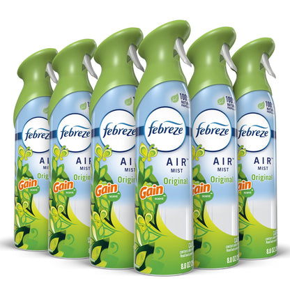 Febreze AIR Effects Air Freshener with Gain Original Scent, 8.8 oz (Pack of 4)