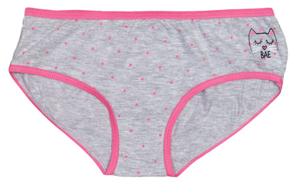 Only Girls Hipster Underwear 10 Pack, Cat, 4'