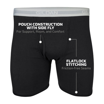 Gildan Men's Underwear Boxer Briefs, Multipack, Black/Charcoal/Sport Grey (5-Pack), X-Large