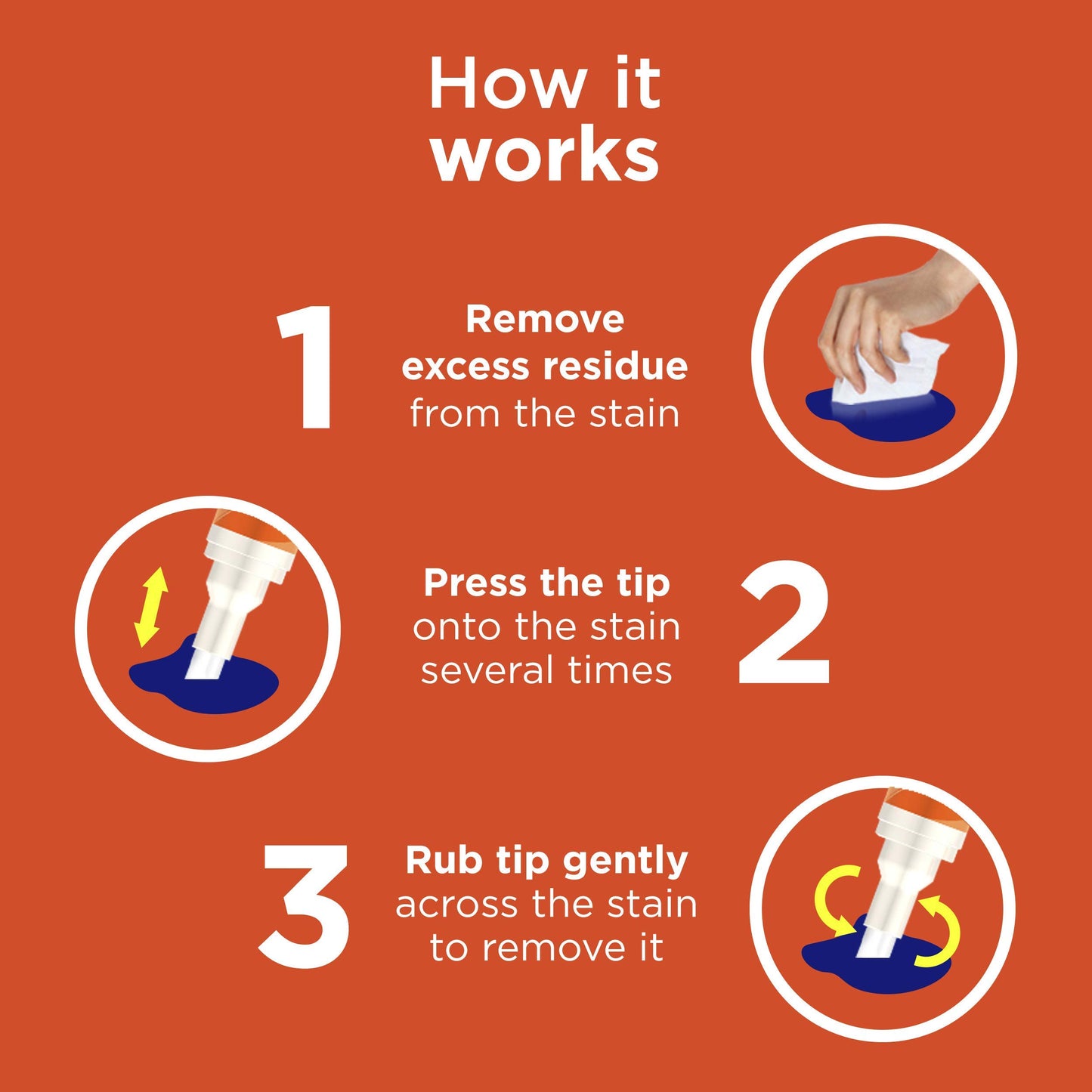 Tide to Go Instant Stain Remover Liquid Pen,Pack of 9