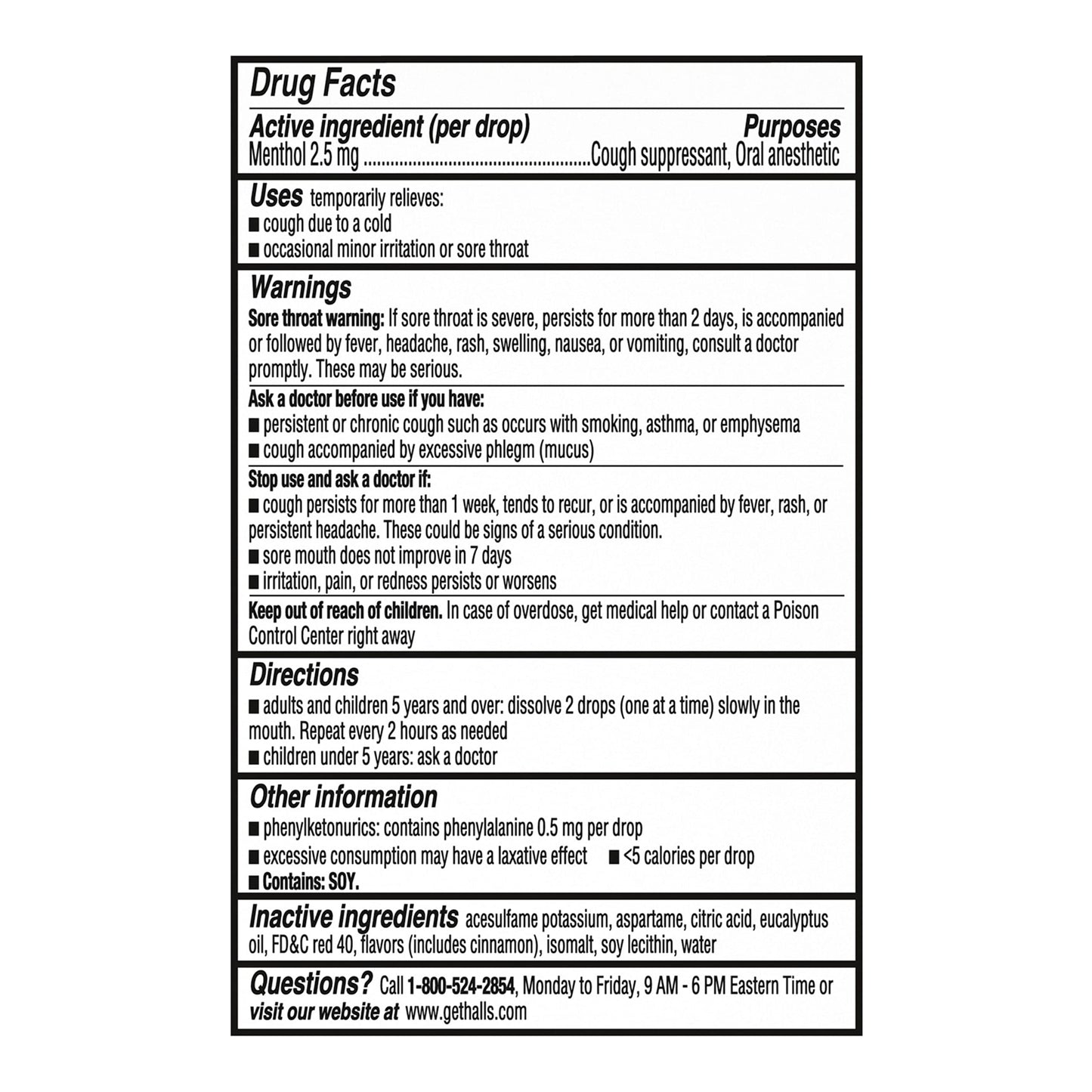 HALLS Minis Watermelon Flavor Sugar Free Cough Drops, 8 Packs of 24 Drops (192 Drops Total)