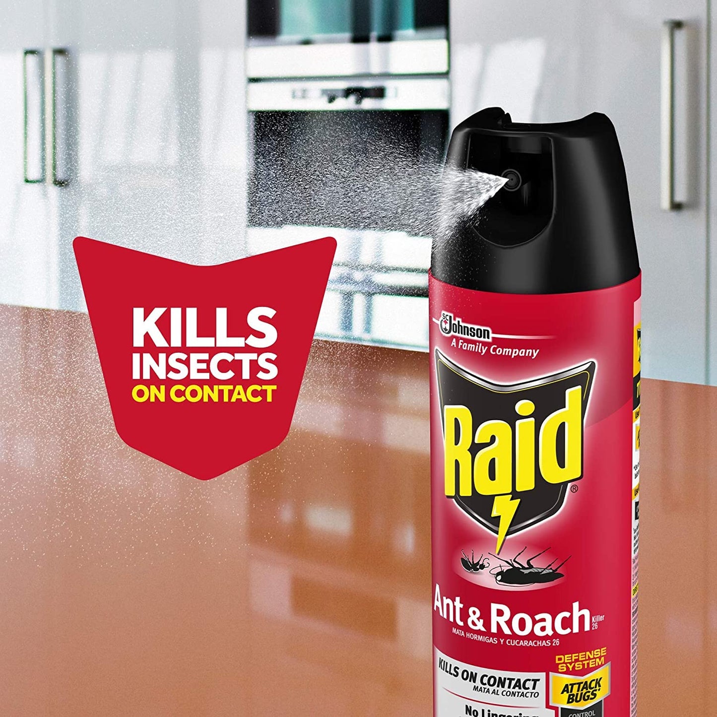 Raid Ant & Roach Killer Insecticide Spray-Outdoor Fresh - 17.5 oz, Clear