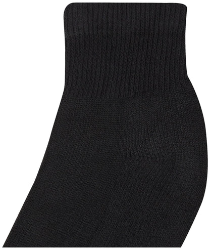 Hanes Men's Full Cushion Socks Ankle Black, 6-12-Black (6 pack)