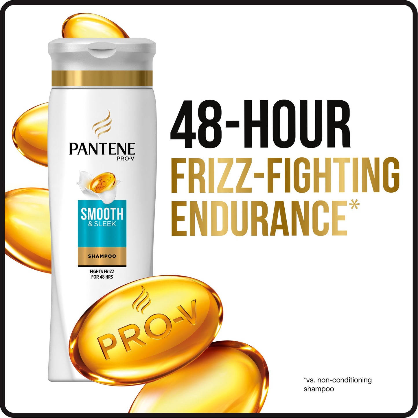 Pantene Pro-V Smooth & Sleek Shampoo, 20.1 fl oz
