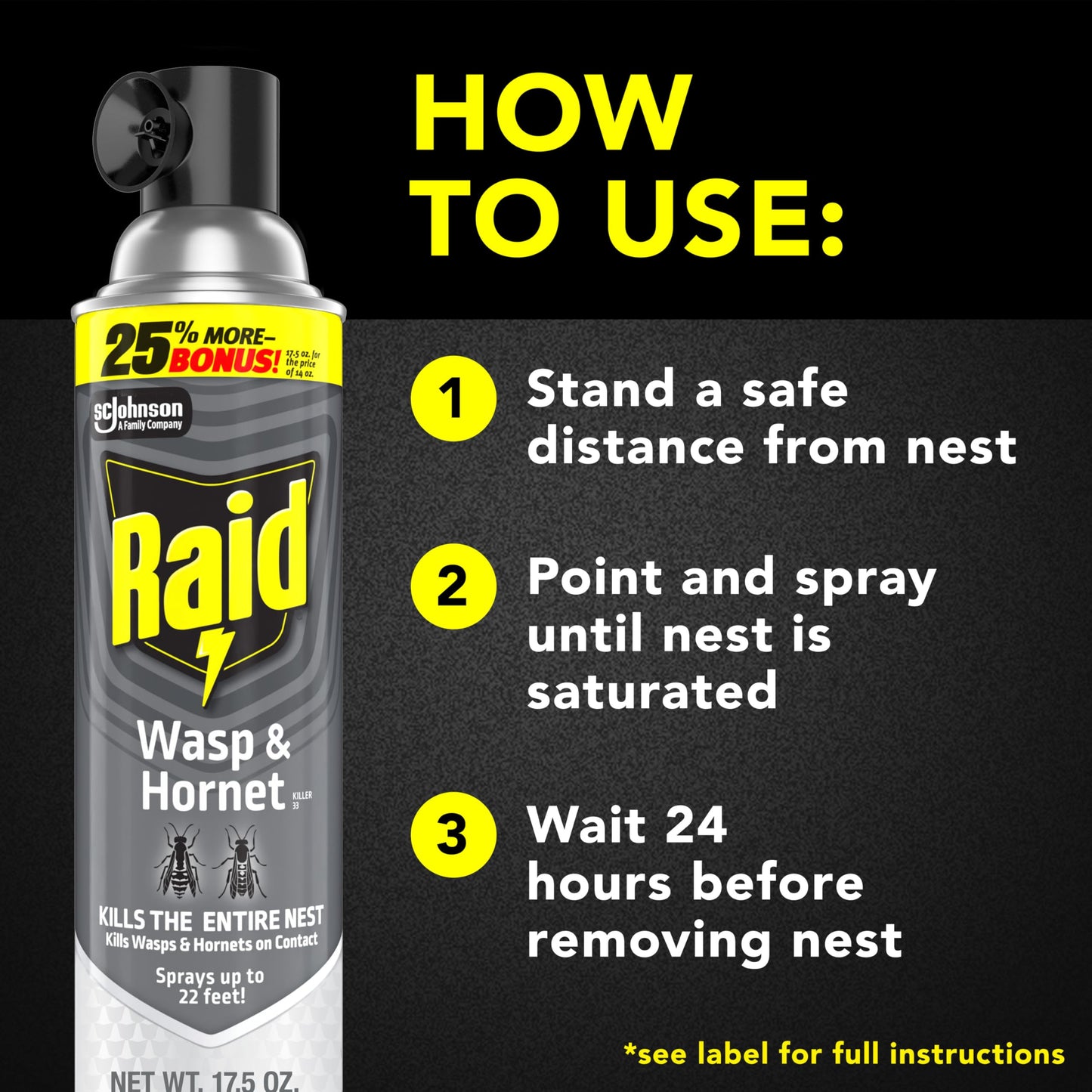 Raid Wasp and Hornet Killer (17.5 Ounce (Pack of 1))