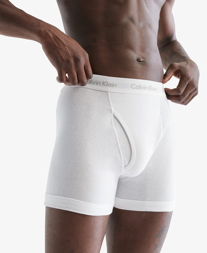 Calvin Klein Men's Cotton Classics 7-pack Boxer Brief, 7 White, X-Large