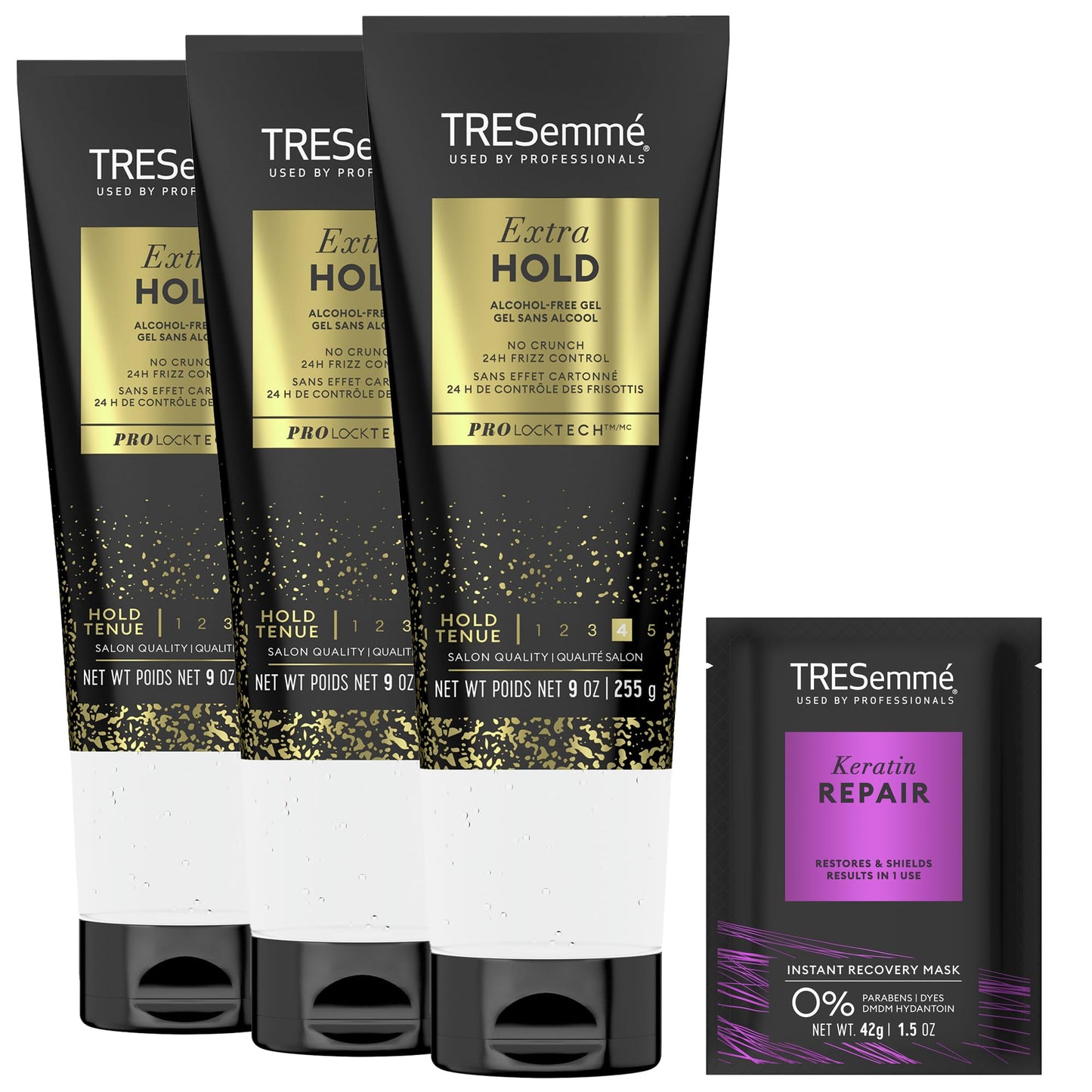 TRESemm? TRES Two Hair Gel Extra Hold 9 oz(Pack of 8)