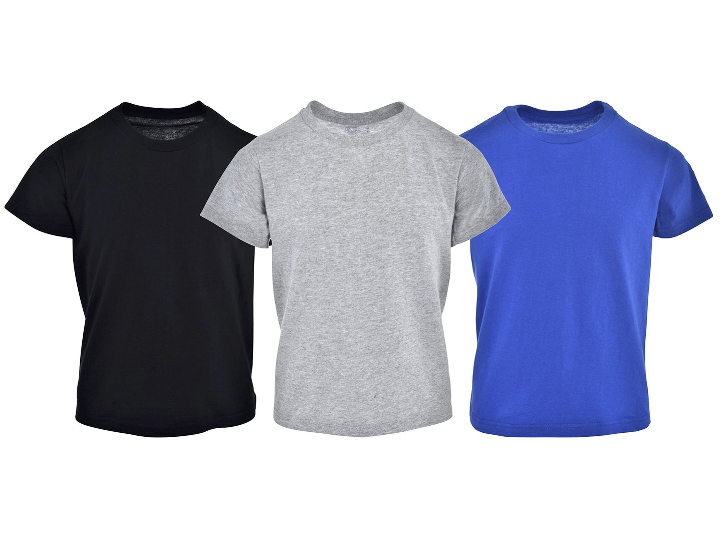 Fruit of the Loom Boys 3Pack Asstd Crew-Neck T-Shirts Kids Undershirts M