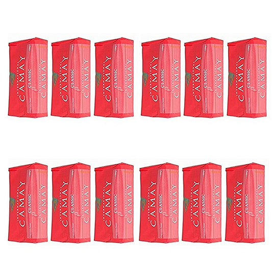 Camay International Softly Scented Bath Bar Classic Soap, 125 G / 4.5 Oz Each 3 Count (Pack of 4) 12 Bars Total