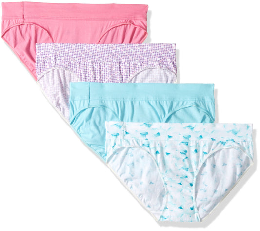 Hanes Women's Constant Comfort ComfortBlend Bikini 4-Pack Panty (9/2XL (44-45), Assorted)