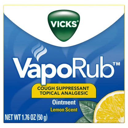 VICKS VAPORUB LEMON SCENT OINTMENT 1.76 OZ (PACK OF 3) (OLD)