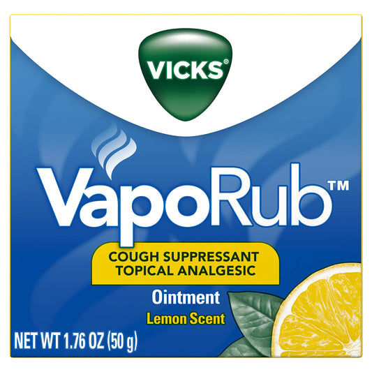 VICKS VAPORUB LEMON SCENT OINTMENT 1.76 OZ (PACK OF 3) (OLD)