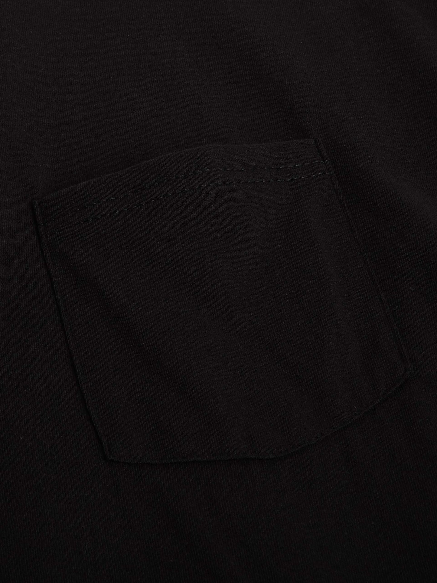 Hanes Men's Big and Tall Assorted Pocket T-Shirt (XXX-Large, Black/Black Heather)