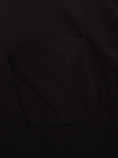 Hanes Men's Pocket T-Shirt, Black, Set of 4 (2X-Large, Pure Black)